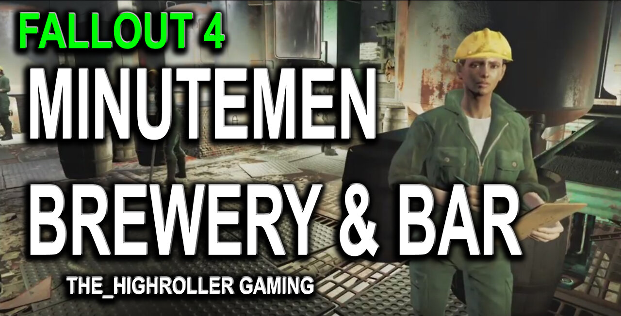 Falllout4 Brewery & Bar Mechanist Lair Build Tour