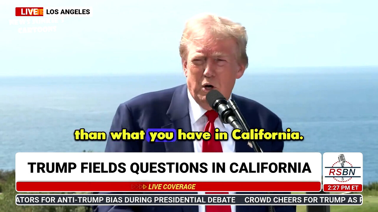 Must watch. A reporter asked Trump what he would do to bring water to California, prevent the droughts, and stop the fires. The way he broke everything down to eventually bring it back to the solution was simply beautiful.