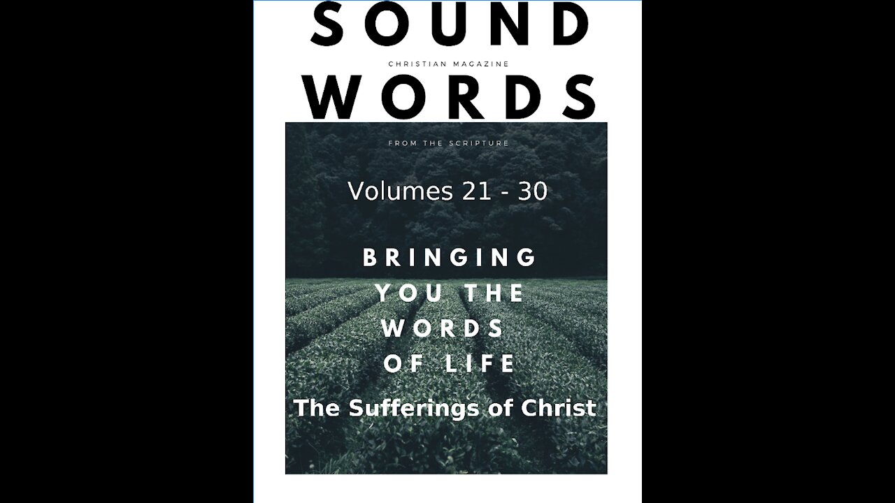 Sound Words, The Sufferings of Christ