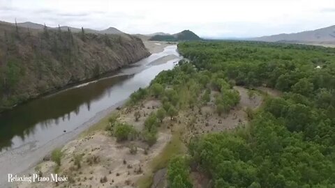 FLYING OVER MONGOLIA 4K UHD Relaxing Music Along With Beautiful Nature Videos 4K Video HD +++++