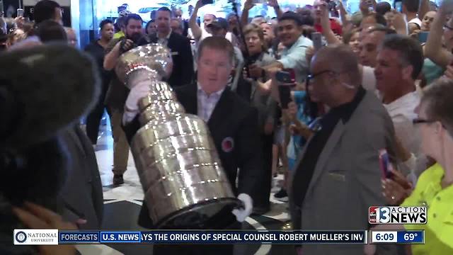 Stanley Cup one of many NHL trophies on display in Vegas