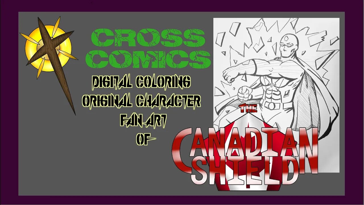 Digital Coloring Original Character fan art of The Canadian Shield by AdrianT2099