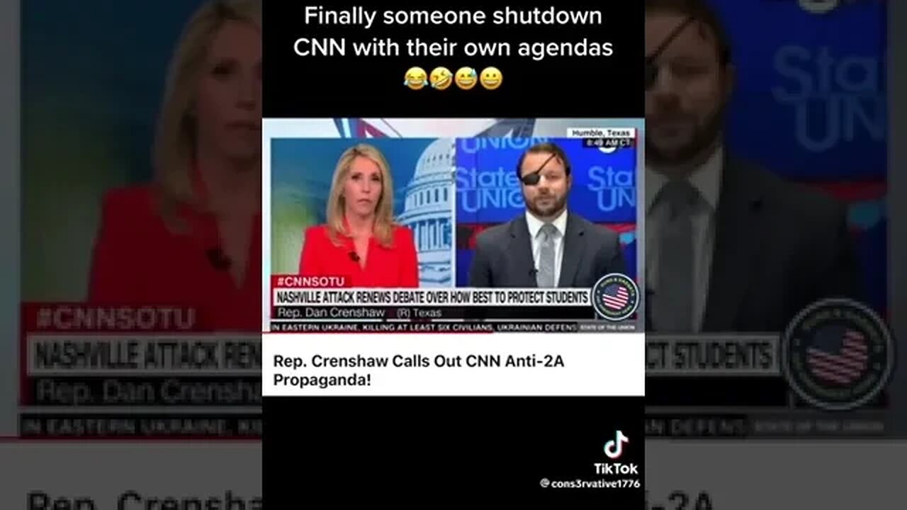 Say What You Want About Him, Crenshaw Calls Out CNN Anti-2A Propaganda After Nashville Shooting