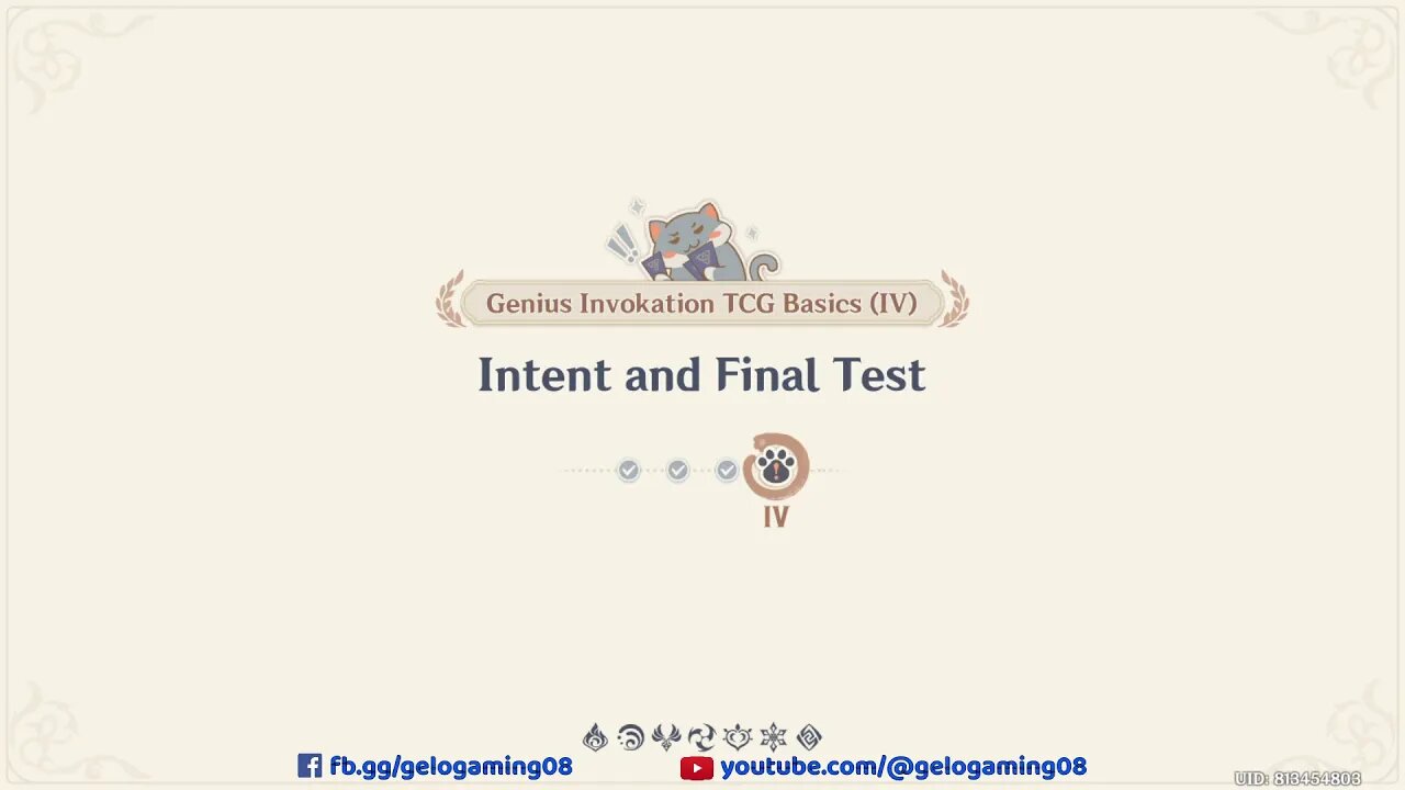 [Genius Invokation TCG] Genius Invokation TCG Basics Part 4 - Intent and Final Test