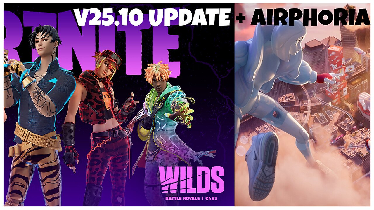 Fortnite v25.10 Patch Notes + Airphoria Creative 2.0 Map