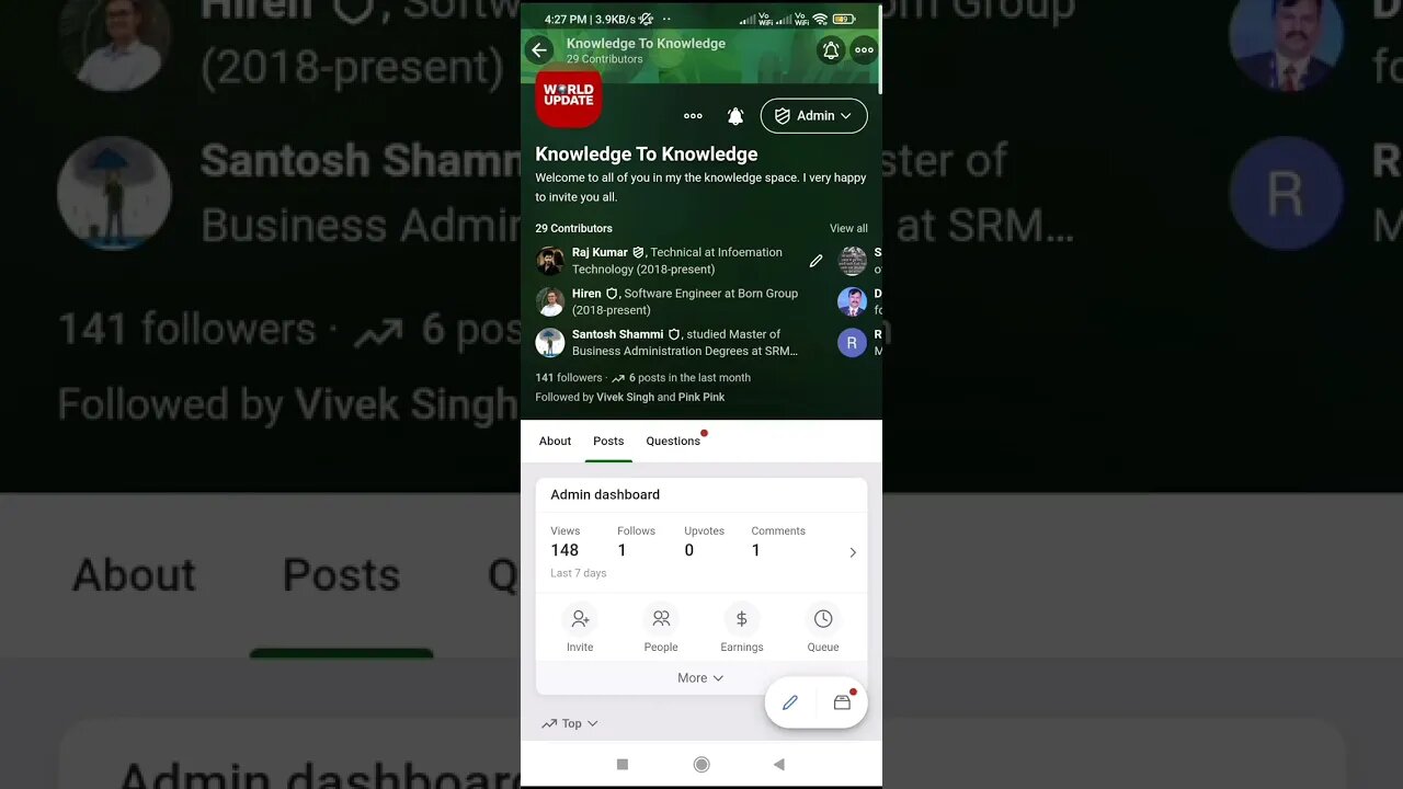 Quora Space Earning Proof #shorts #quora #questions #earningapp