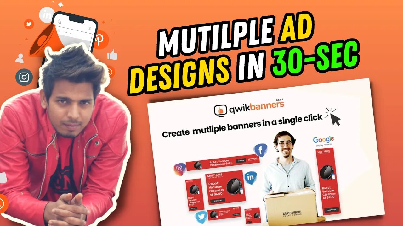 🤯 How I Created Multi Size AD Designs in 30 Seconds: QwikBanners Review