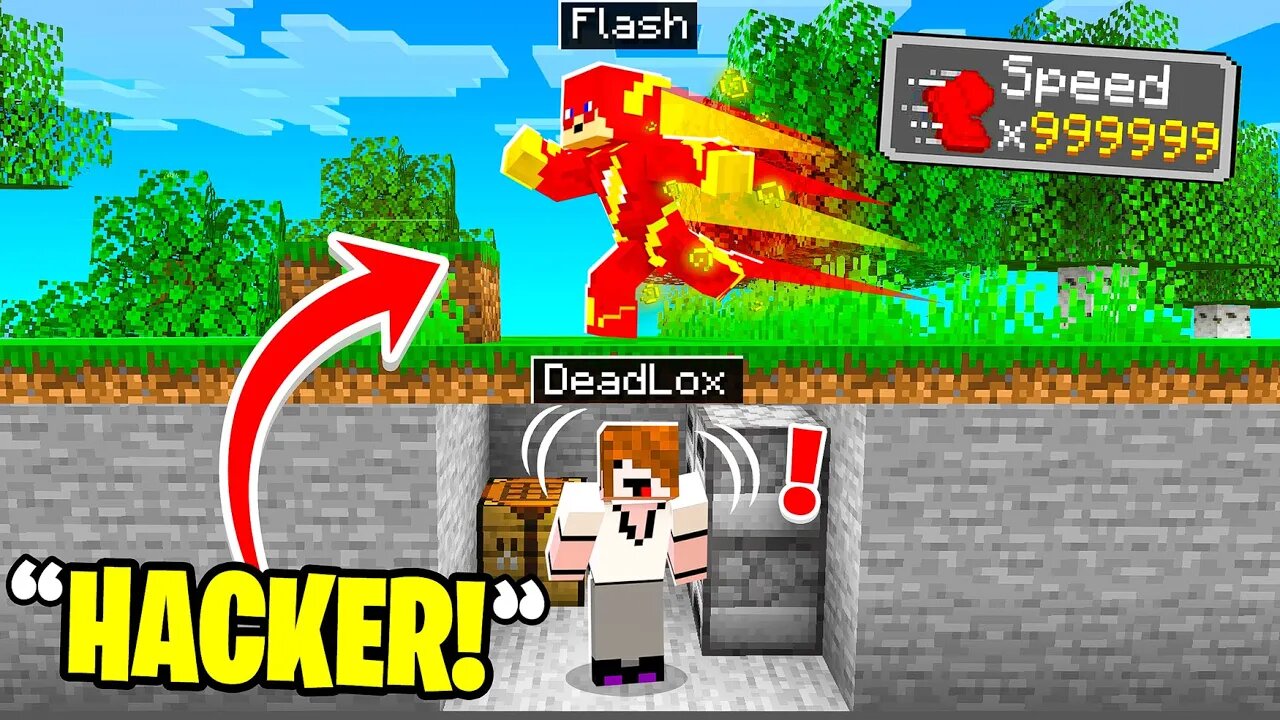 Minecraft Manhunt But I'm THE FLASH!