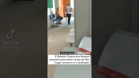 HOMEM É AMARRADO PARA TOMAR PICADINHA