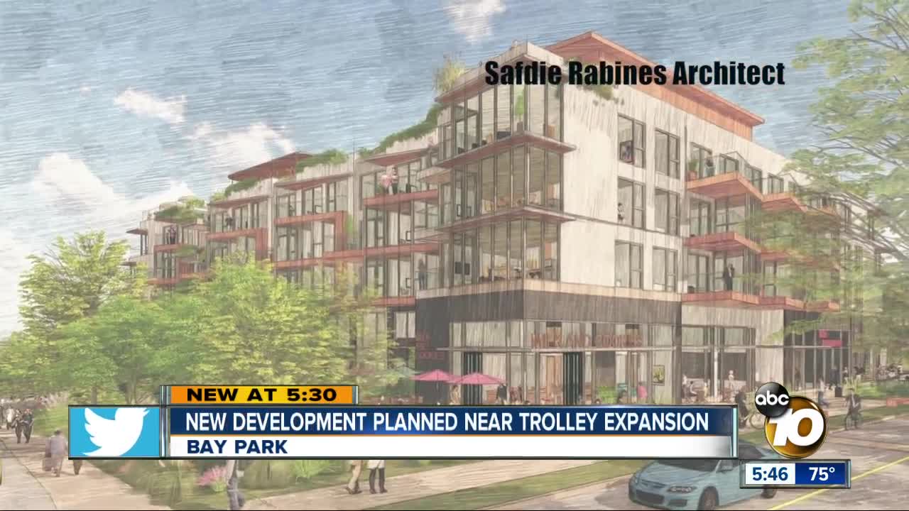 New development planned near trolley expansion