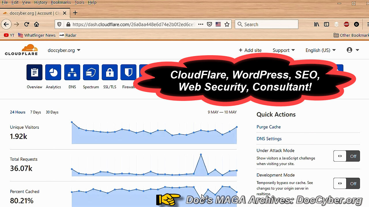 CloudFlare CDN & Web Security Features Video Tour