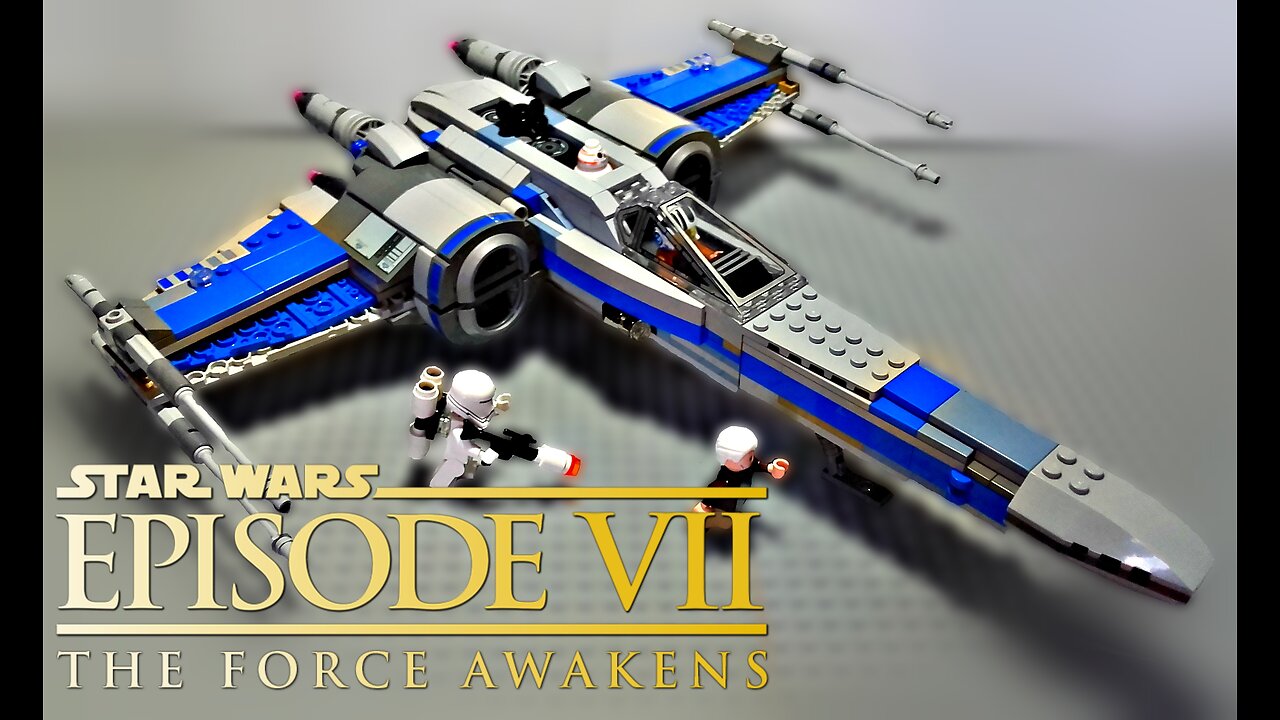 LEGO Star Wars The Force Awakens - Resistance X-Wing Starfighter (75149) - Review + Upgrade (2016)