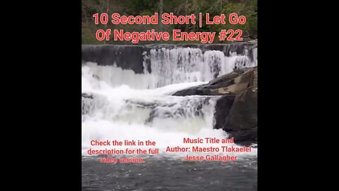 10 Second Short Of Let Go Of Negative Energy | #meditation #shorts #shortsvideo #waterfall #22