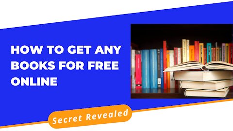 How To get any Book for free!!!