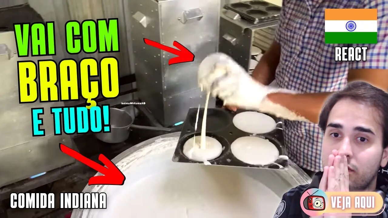 Será que ele LAVOU AS MÃOS? Reagindo a COMIDAS DE RUA INDIANAS | Veja Aqui Reacts