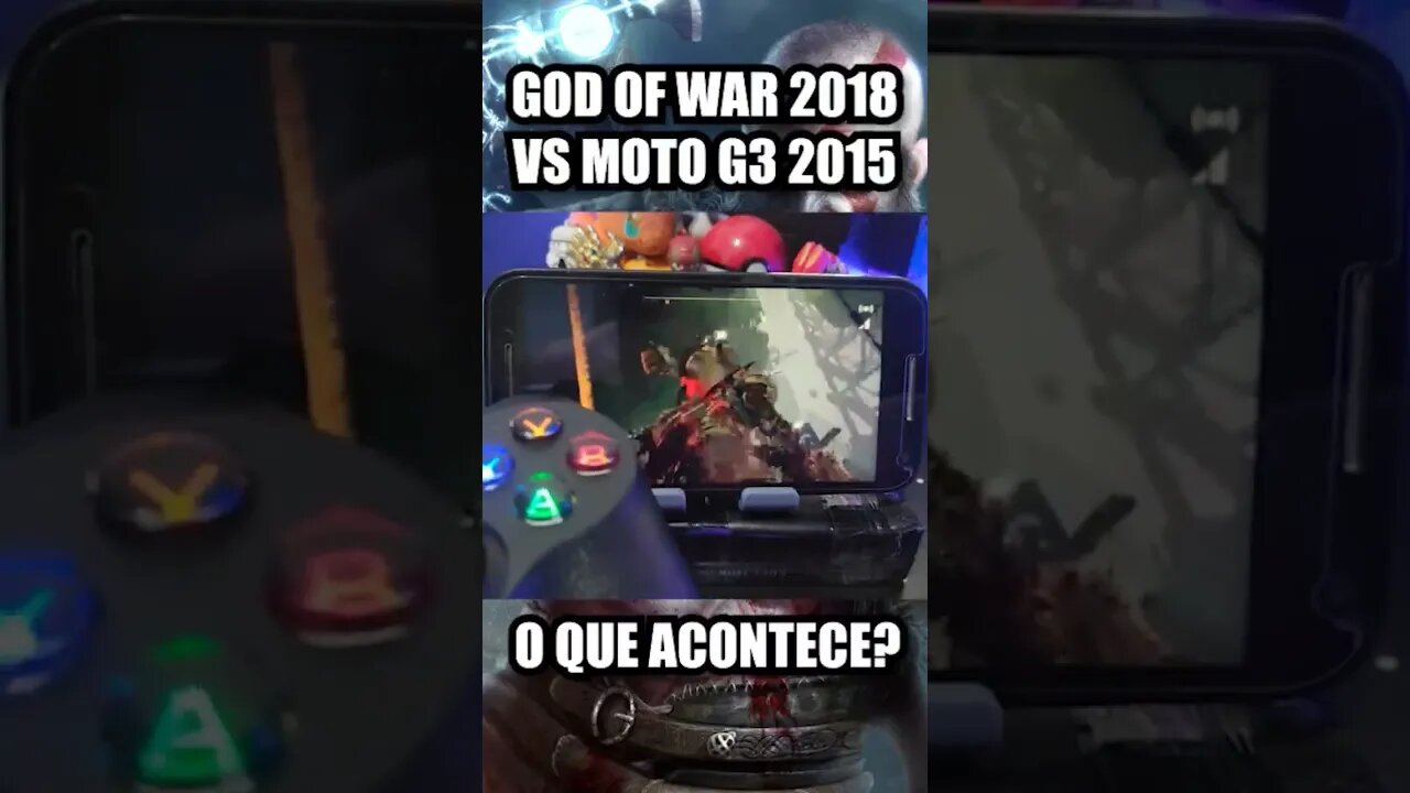 God of War 2018 vs Moto G3! #gow #godofwar #android #geforce #geforcenow #kratos #atreus