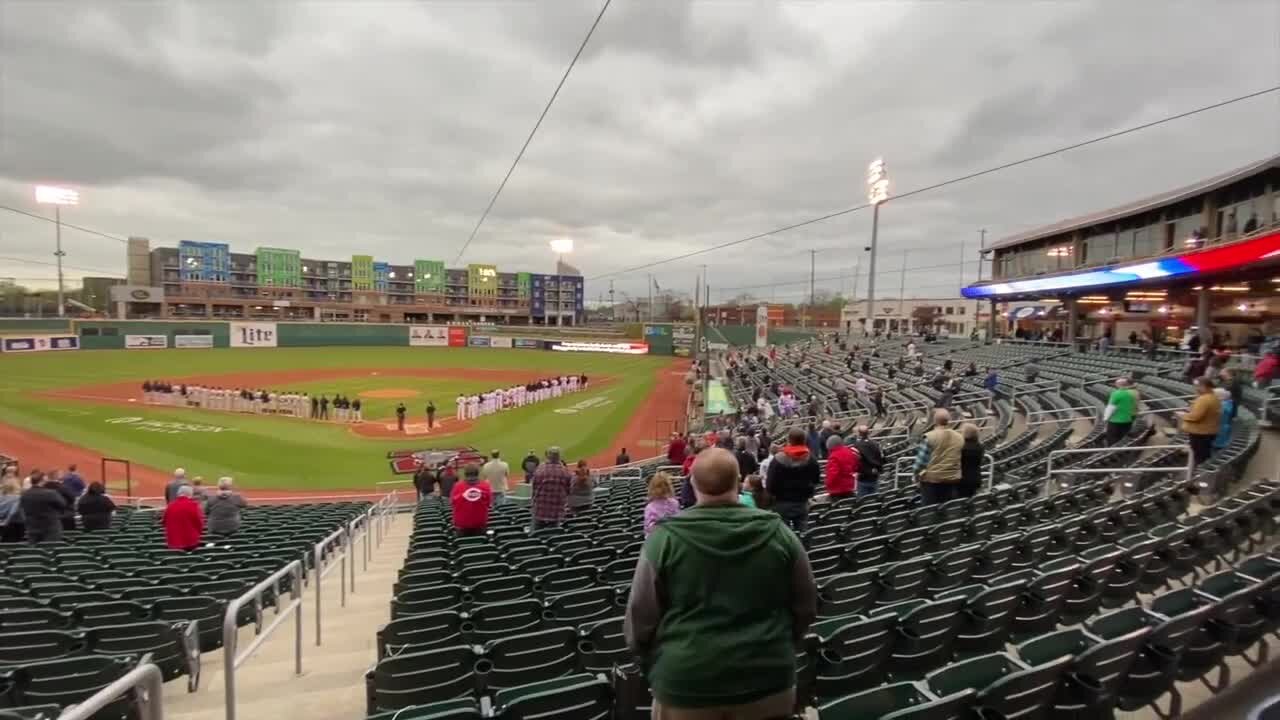 Lansing Lugnuts kick off their 25th season with fans in the stands