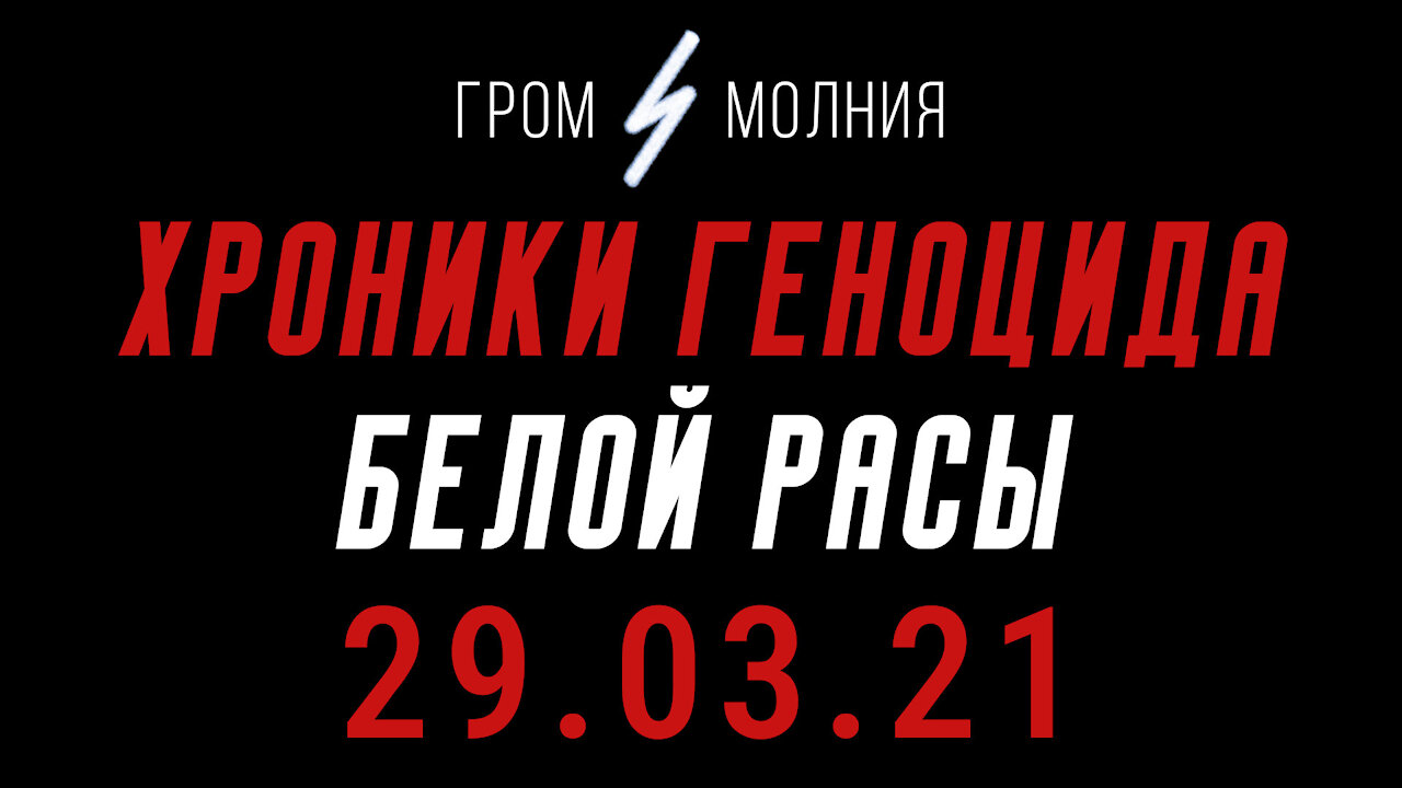 Хроники Геноцида Белой Расы 29.03.21