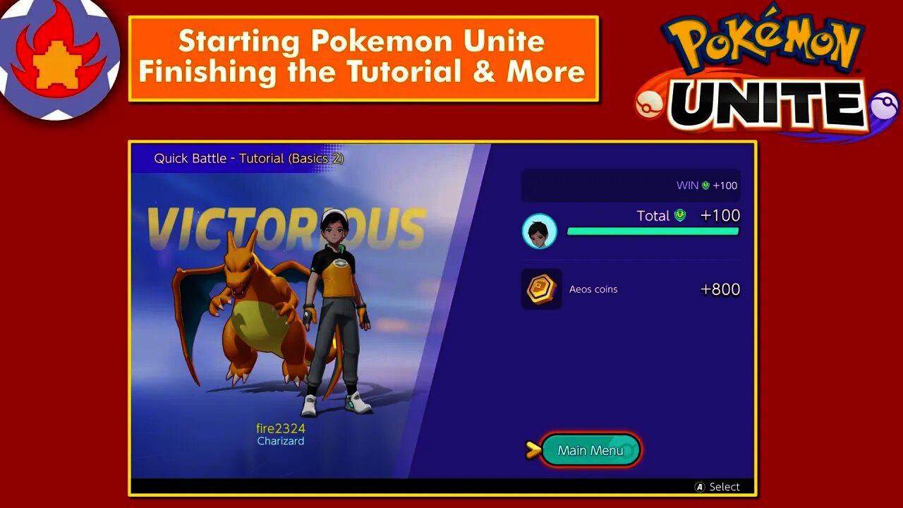 Starting Pokemon Unite, Finishing the Tutorial & More | Pokemon Unite