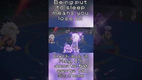 Being Put to sleep means you Lose #pokemon #trending #gaming #viral #funny #shorts #nintendo #stjude