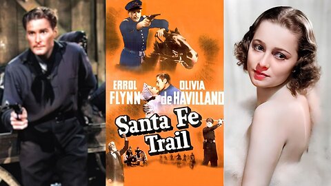LA PISTE DE SANTA (1940) Errol Flynn Olivia de Havilland et Raymond Massey | Guerre, Western | N&B