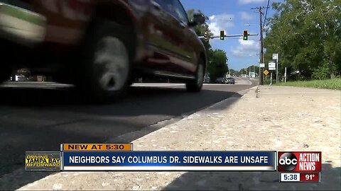 Neighbors say Columbus Drive in Tampa Heights is extremely dangerous