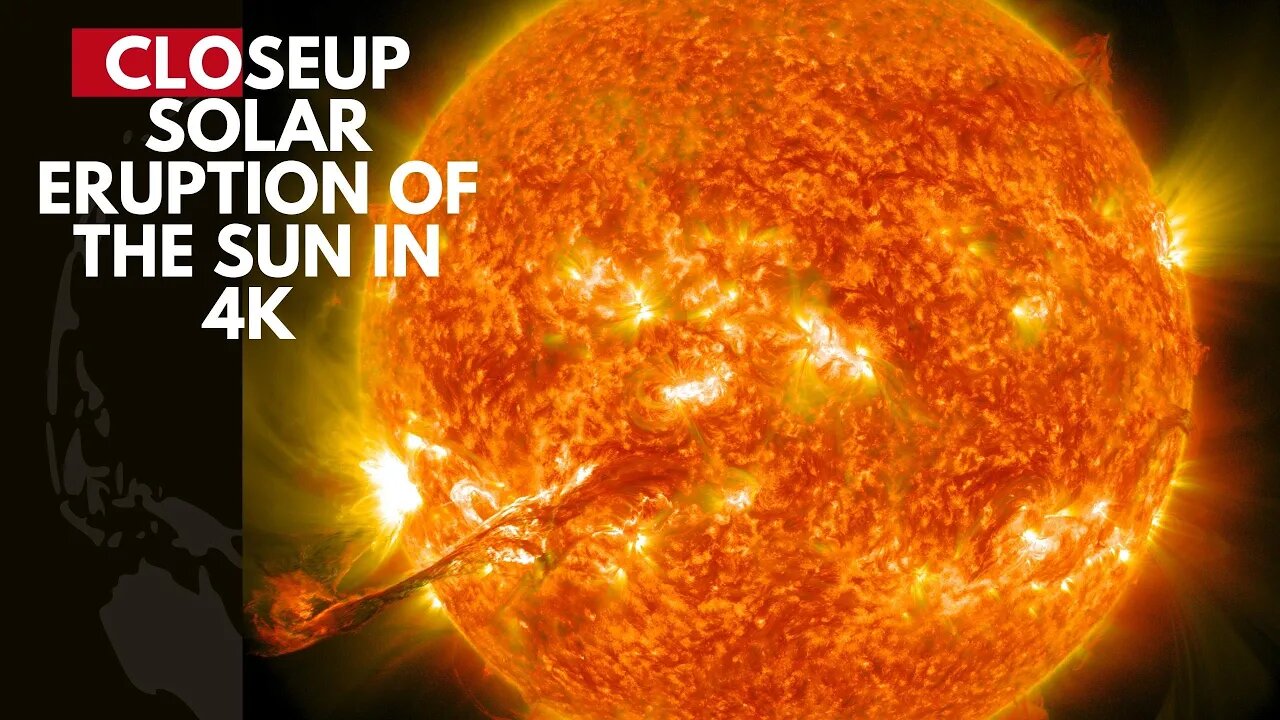 ERUPTION of the sun in 4k