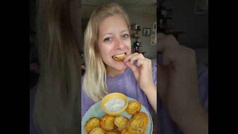 Cheesy Ranch Pickle Chips | fried pickles #Shorts