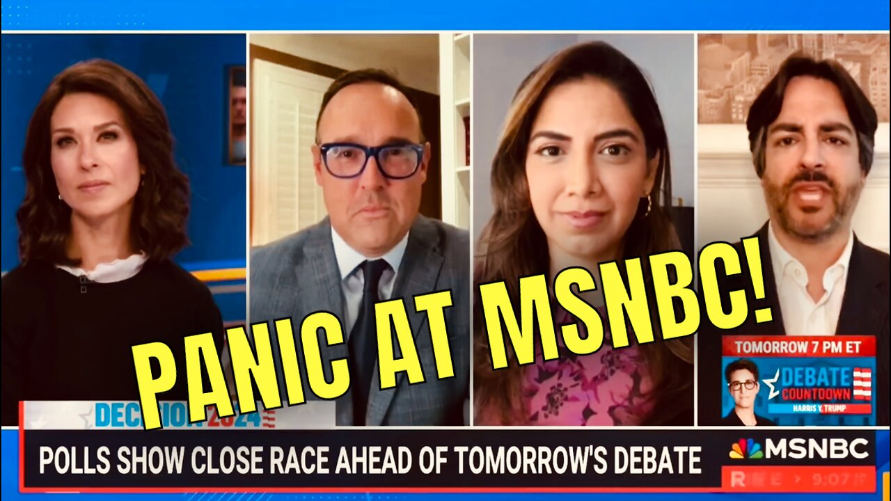 MSNBC are absolutely LOSING THEIR MINDS over the latest polls, Heading into tonight’s debate!