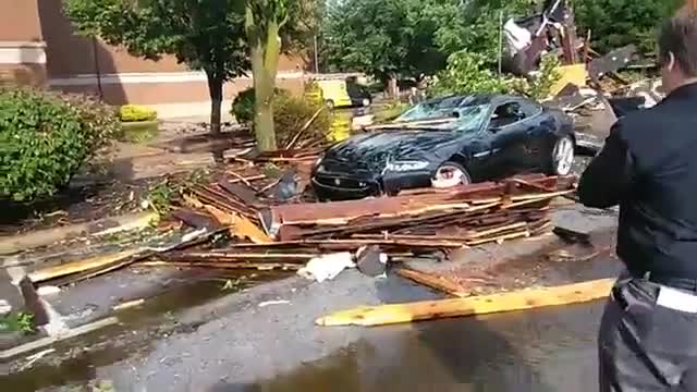 RAW: Facebook Live video of storm damage in Sandusky