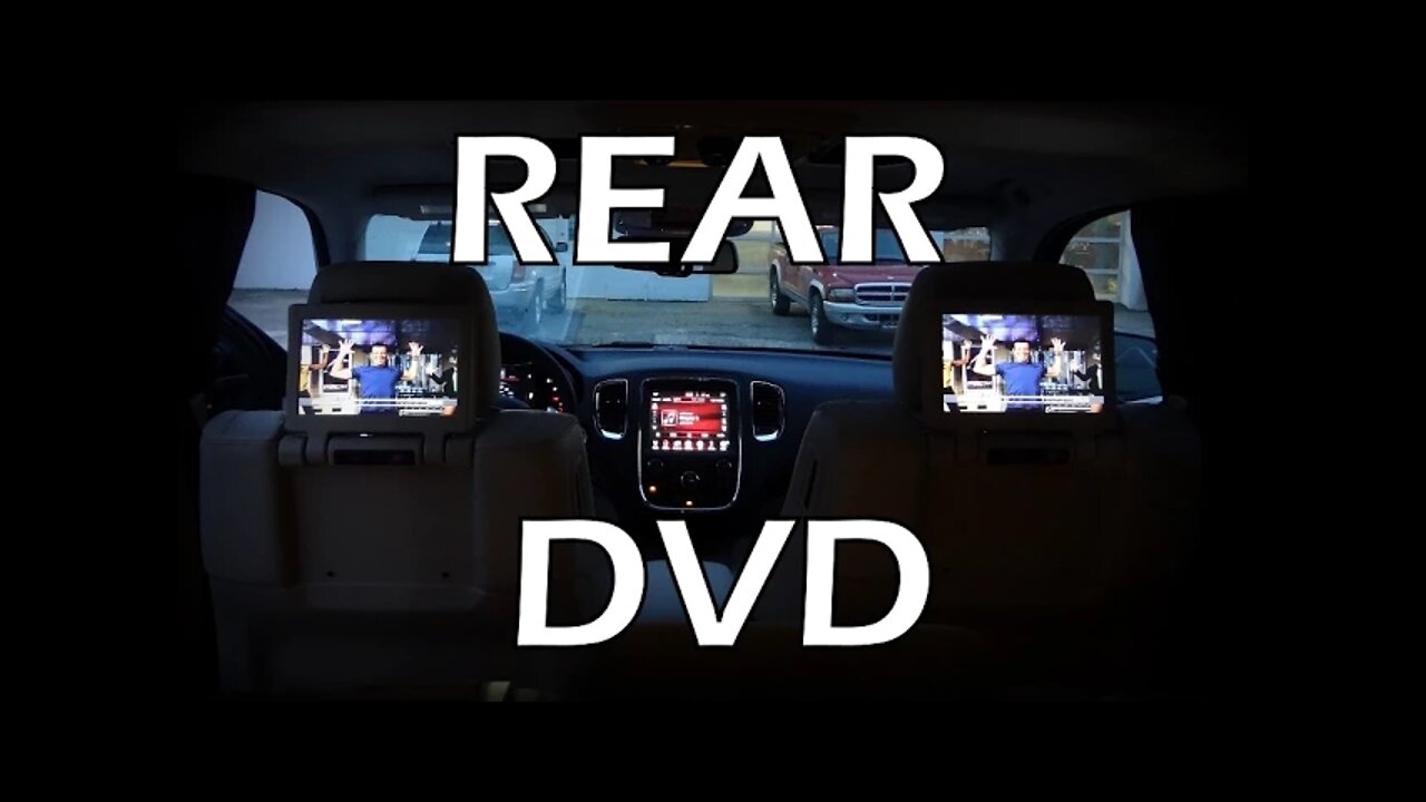 2015 Rear DVD Blu-Ray Compatible Dual Screen Video in Dodge Durango