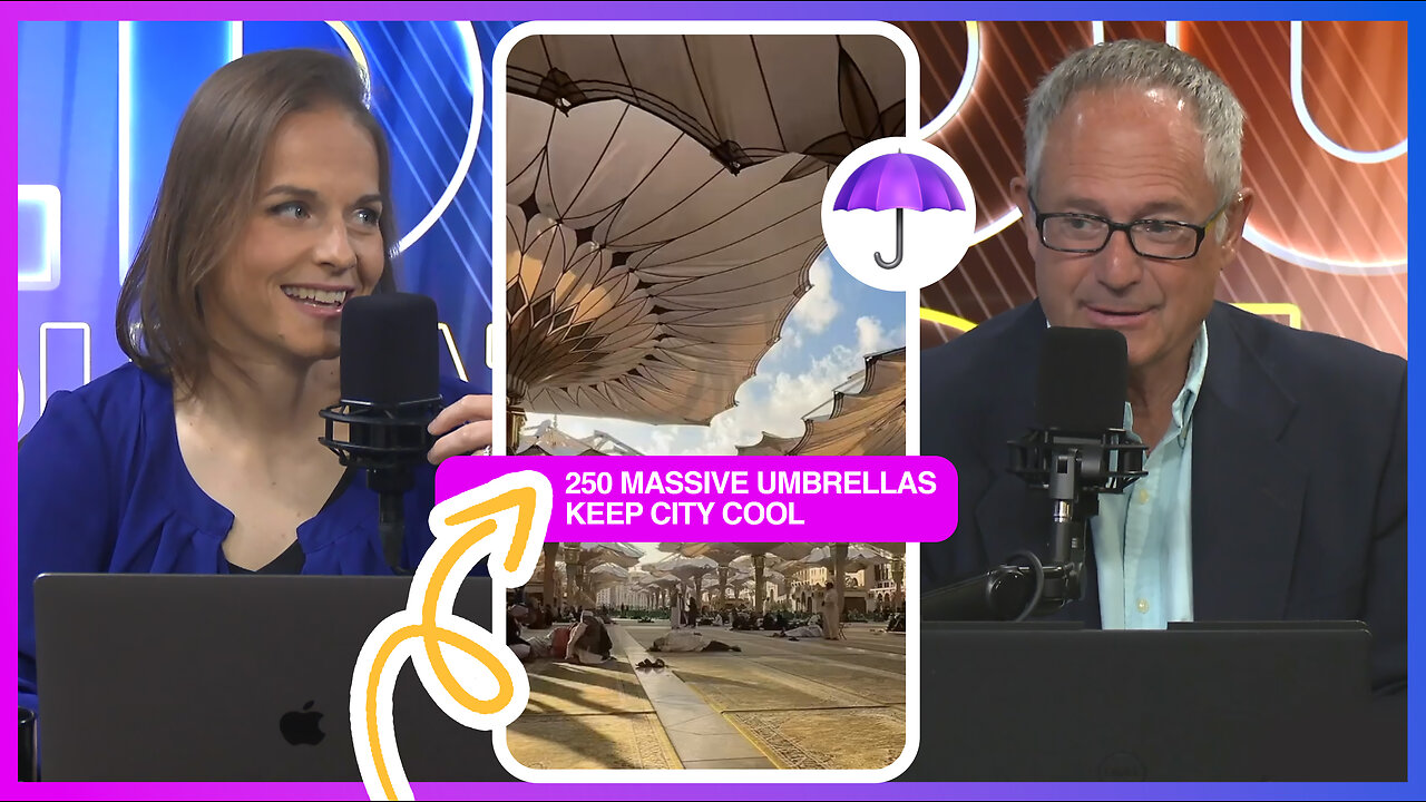 ☂️250 Massive Umbrellas Used To Keep City Cool