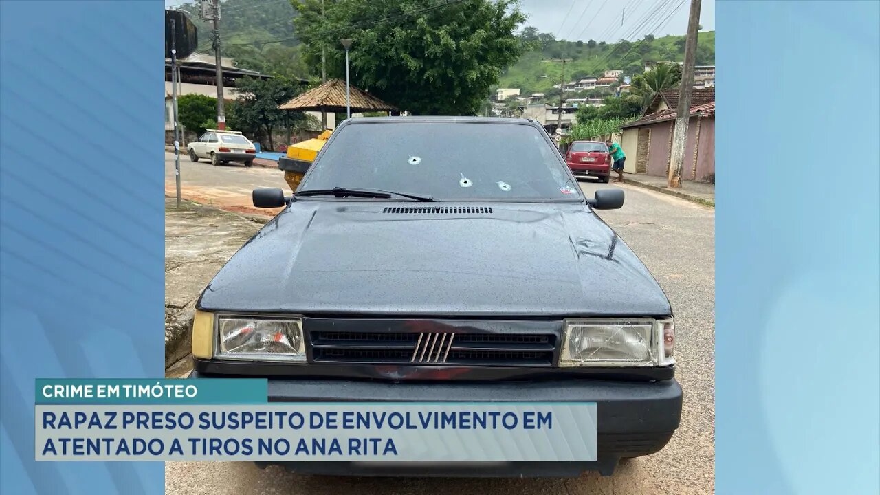 Crime em Timóteo: Rapaz Preso Suspeito de Envolvimento em Atentado a Tiros no Ana Rita.