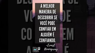 Frase do Ernest Hemingway | #shorts