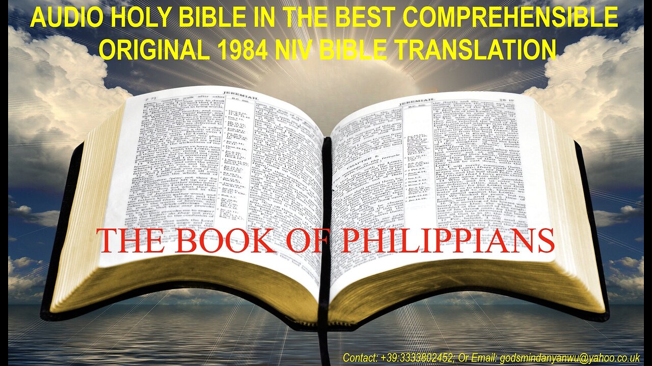 AUDIO HOLY BIBLE: "THE BOOK OF PHILIPPIANS" - IN THE BEST 1984 NIV TRANSLATION