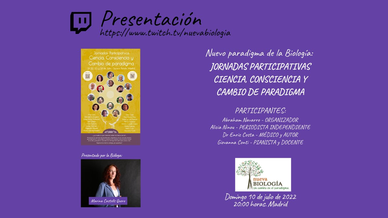 Presentación de las Jornadas de Ciencia, Consciencia y Cambio de Paradigma (JCCCP)