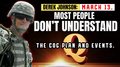 Derek Johnson Great - The COG Plan And Events - 3/14/24