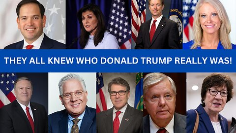 They All Knew Who Donald Trump Really Was! The Problem Is They Still Do!!!