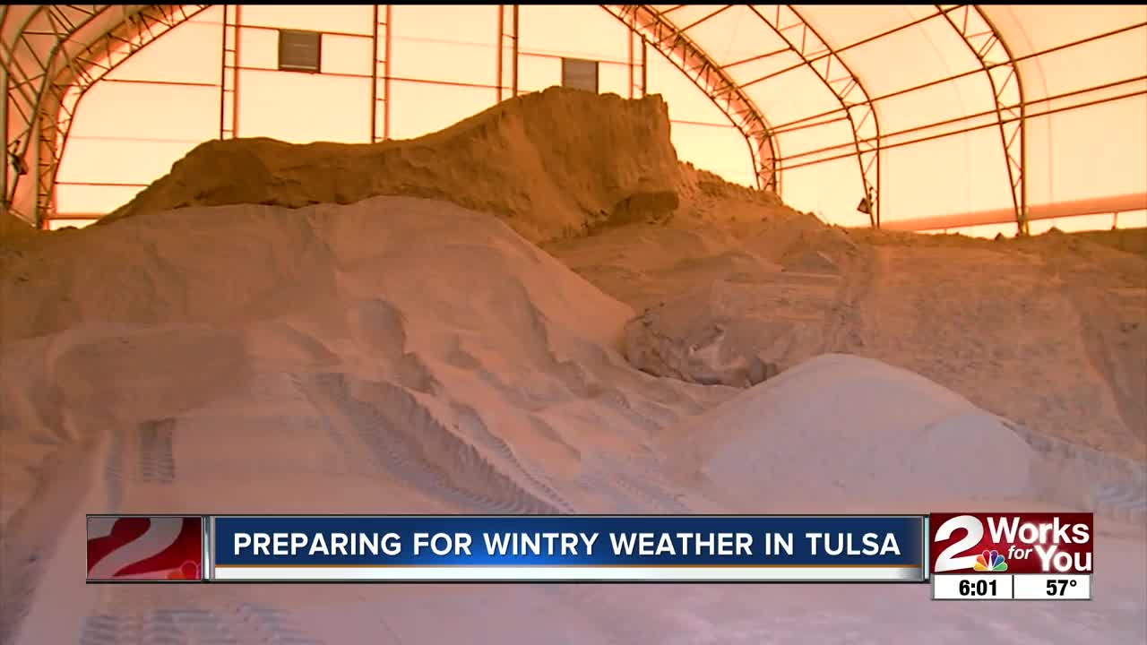 Preparing for wintry weather in Tulsa