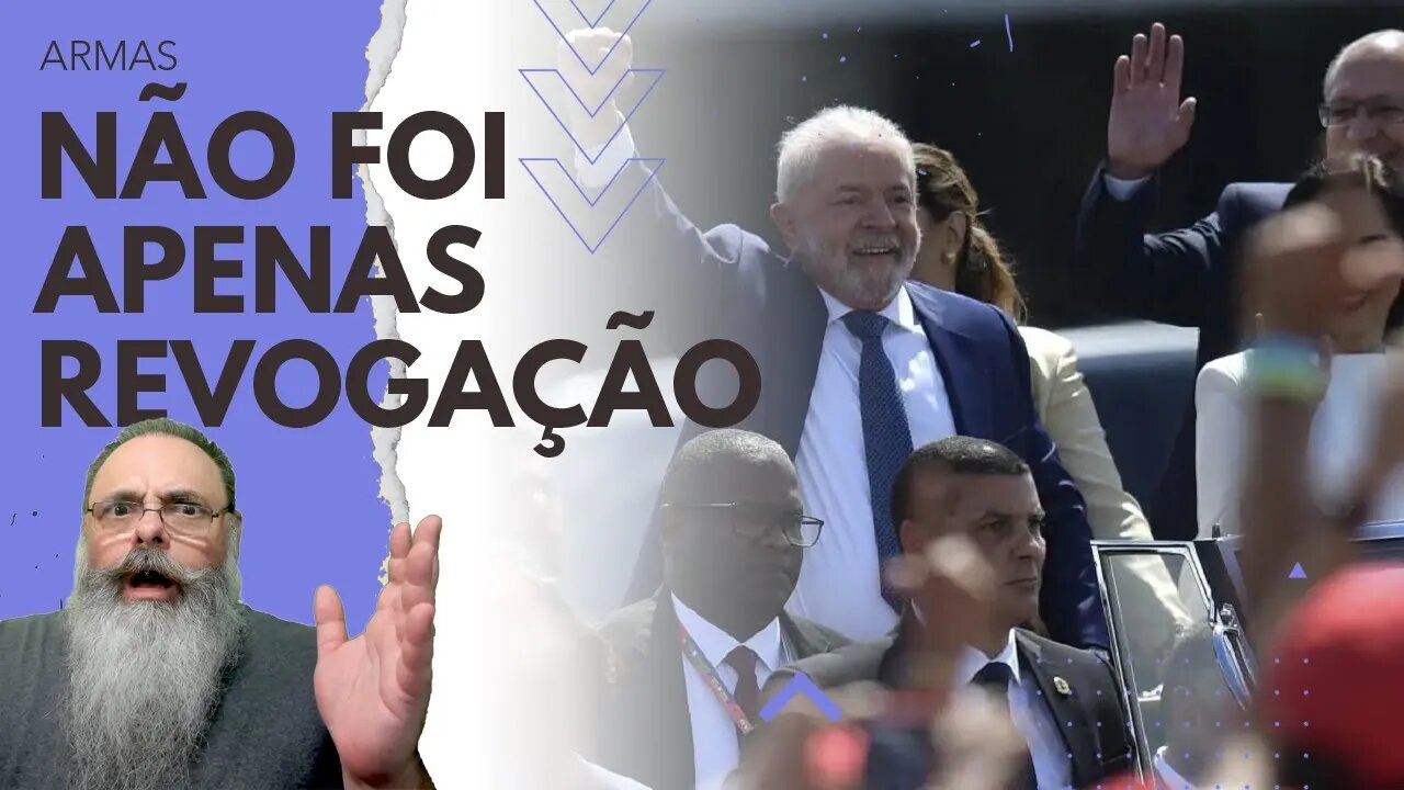 LULA não apenas ANULA DECRETOS, mas SUSPENDE toda LICENÇA de ARMAS via CAC com REAVALIAÇÃO pela PF