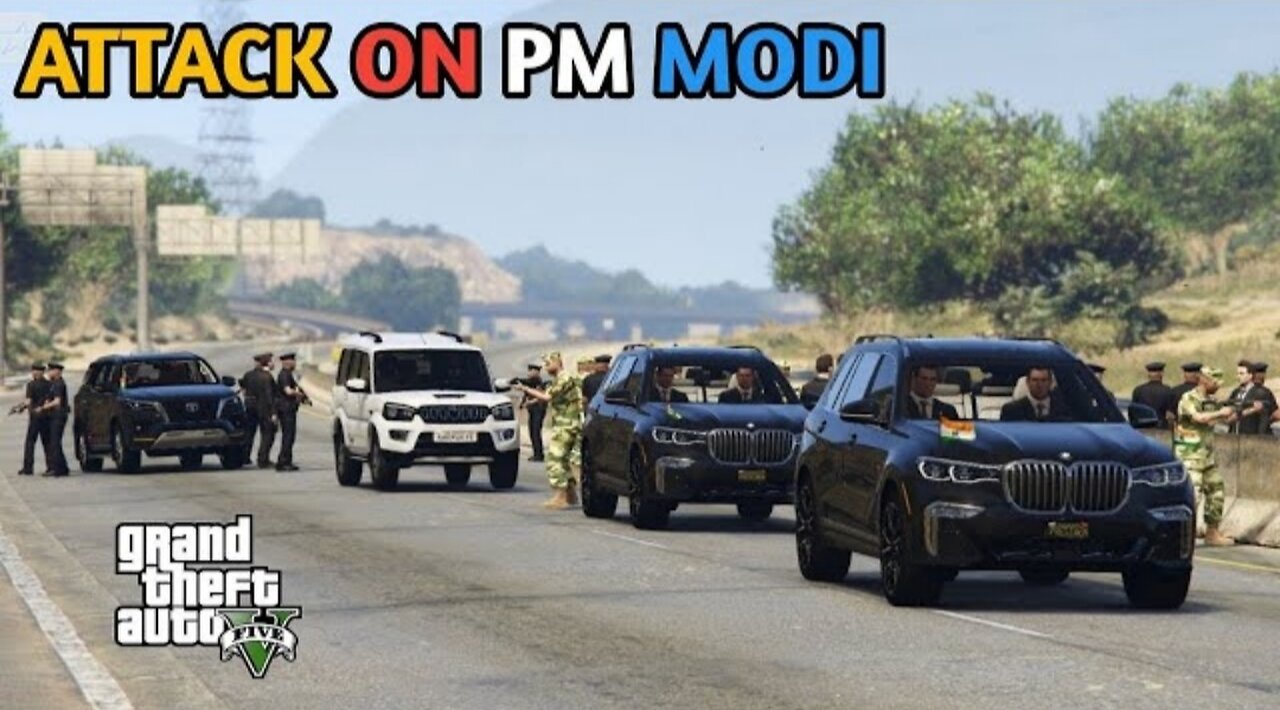 Attack on Indian PM Modi | Security in Action - GTA 5