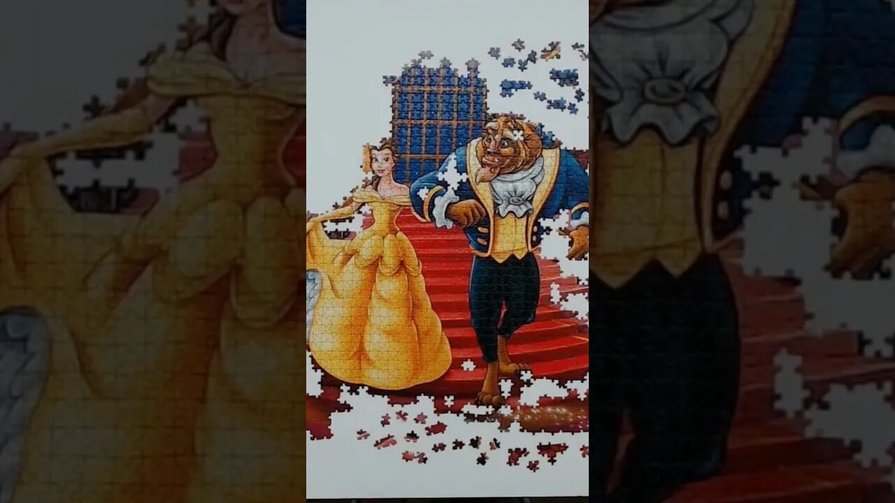 Beauty and the Beast part of the 40,320 piece Disney Memorable Moments #puzzles #shorts #beast