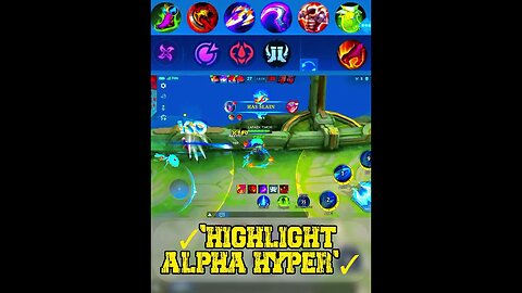 HIGHLIGHT ALPHA MLBB #mobilelegend #mpl #mlbb #shorts #shortsvideo #gaming #mplid #mlbbesports