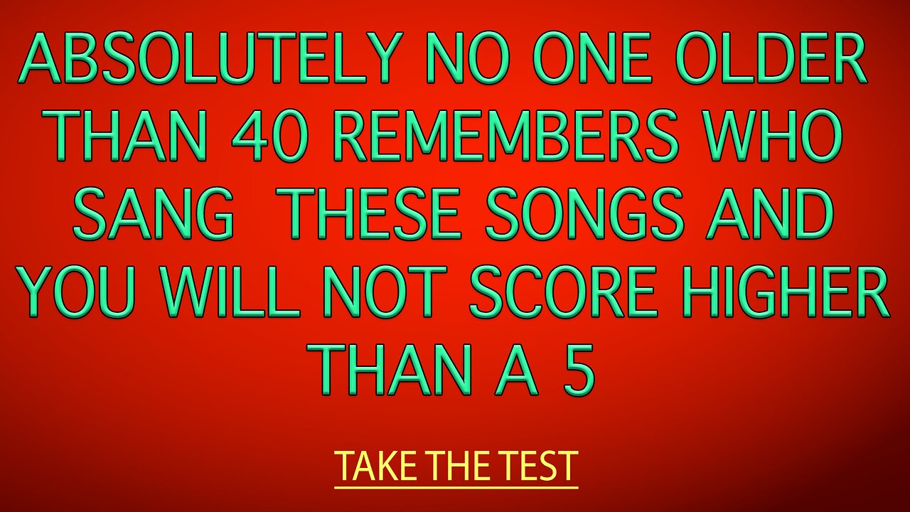 Who Sang These Songs?