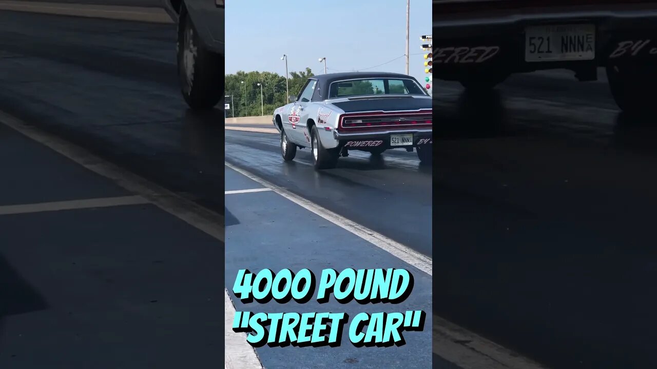 4000 Pound “Street Car” Pulling the Front Tires! #shorts