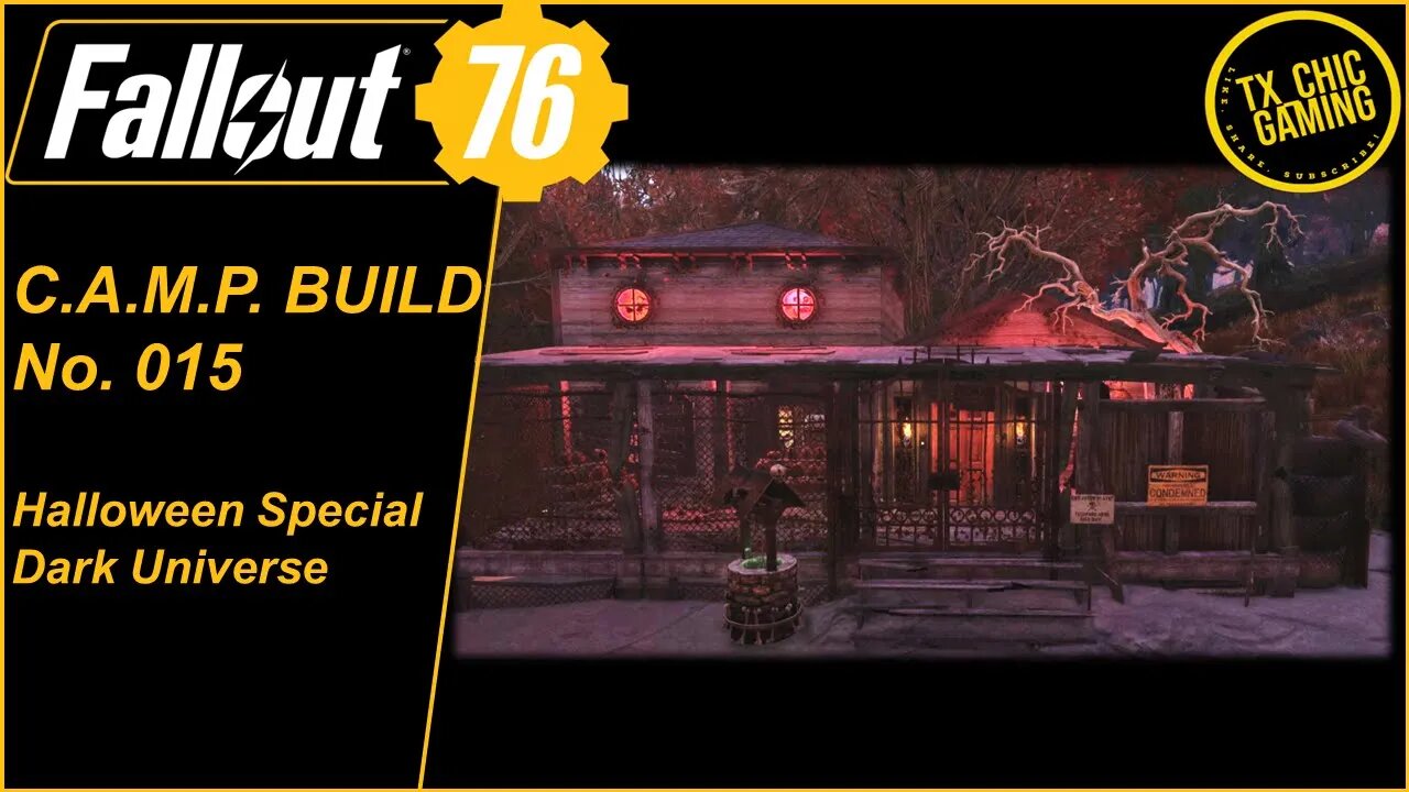 FO76 C.A.M.P. Build No. 015 - Halloween Special - Dark Universe