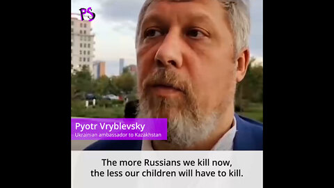 'NAZI' Pyotr Vryblevsky, the Ukrainian ambassador to Kazakhstan