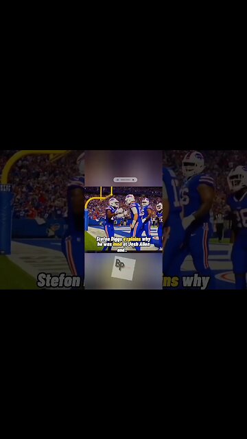 Buffalo Bills Stefon Diggs Explains End of Season Blow Up with Josh Allen. #nfl