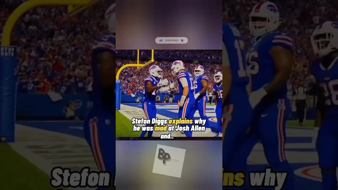Buffalo Bills Stefon Diggs Explains End of Season Blow Up with Josh Allen. #nfl