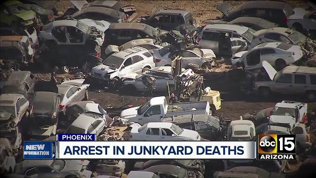 Arrest made in Phoenix junkyard deaths